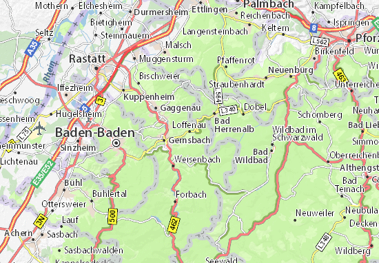 Loffenau Map