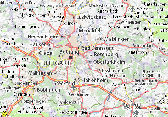 Karte Stadtplan Wangen