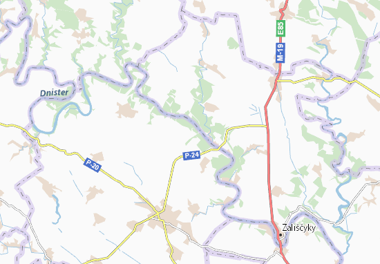 Karte Stadtplan Mykhal&#x27;che