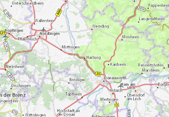 Karte Stadtplan Harburg