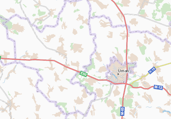 Karte Stadtplan Veselivka
