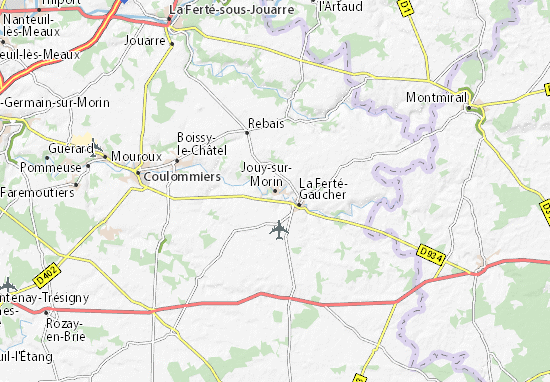 Karte Stadtplan Jouy-sur-Morin