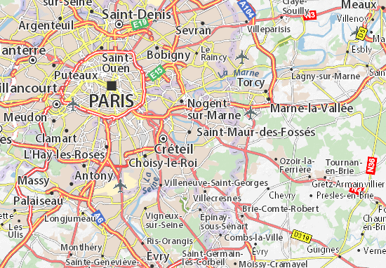 Karte Stadtplan La Varenne-Saint-Hilaire