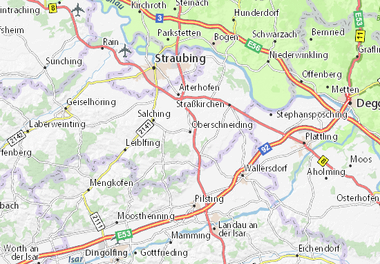 Karte Stadtplan Oberschneiding