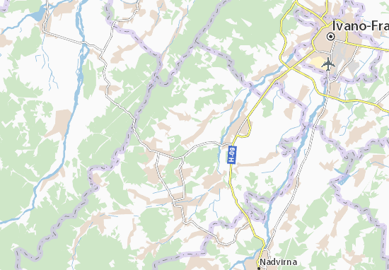 Kaart Plattegrond Hlybivka