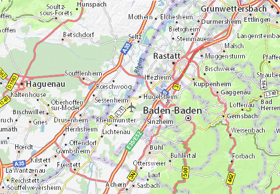 Hügelsheim Map