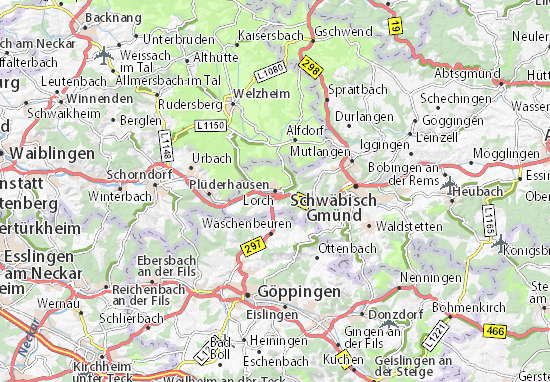 Karte Stadtplan Lorch