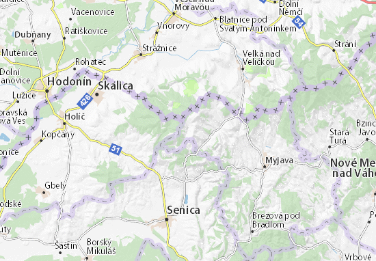 Karte Stadtplan Chvojnica