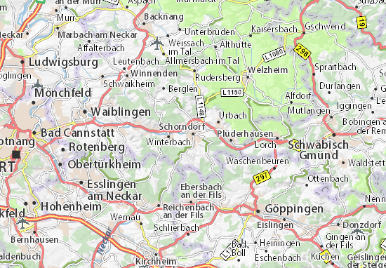 Karte Stadtplan Schorndorf