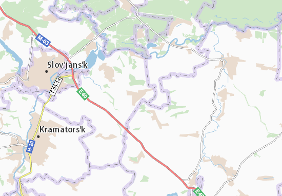 Kaart Plattegrond Rai-Oleksandrivka