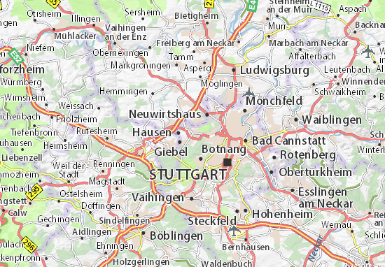 Karte Stadtplan Weilimdorf