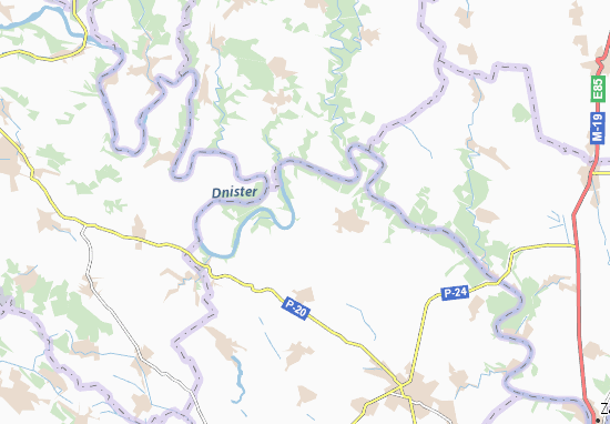 Mapa Kunysivtsi