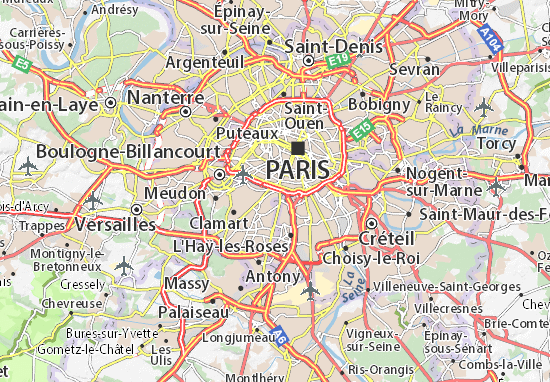 Karte Stadtplan Montrouge