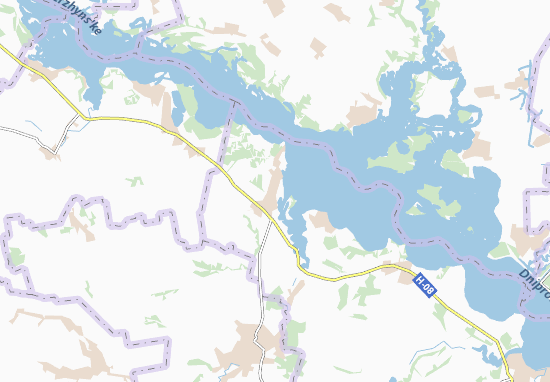 Karte Stadtplan Myshuryn Rih
