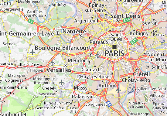 Kaart Plattegrond Sèvres
