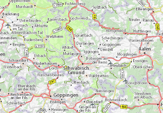 Karte Stadtplan Mutlangen
