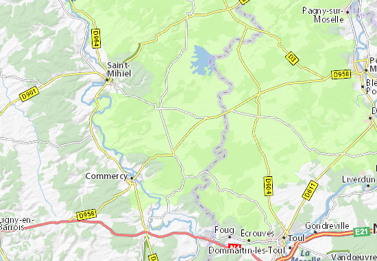 Karte Stadtplan Broussey-en-Woëvre