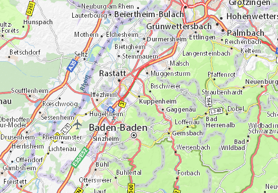Kuppenheim Map