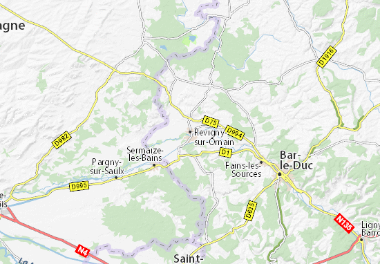 Mapa Revigny-sur-Ornain