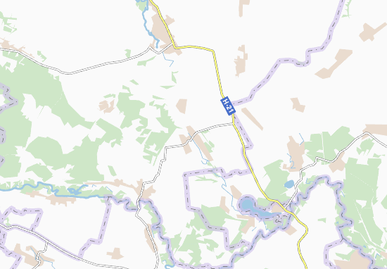 Kaart Plattegrond Raihorodka