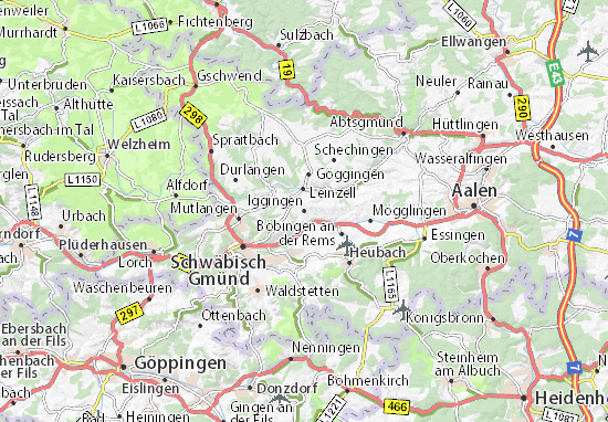 Karte Stadtplan Iggingen