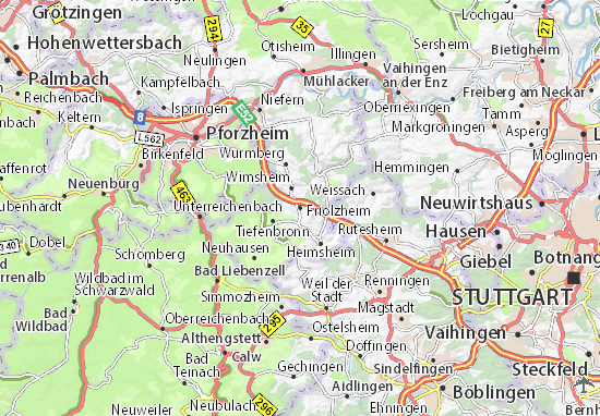 Mapa Friolzheim