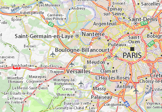 Kaart Plattegrond Rocquencourt