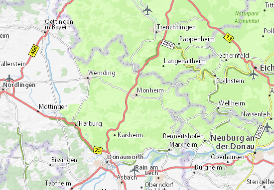 Karte Stadtplan Monheim