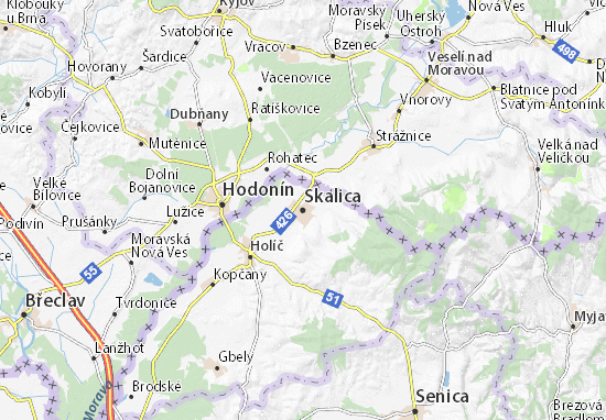Skalica Map