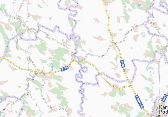 Karte Stadtplan Hukiv