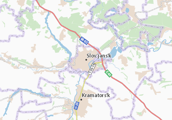 Slov’jans&#x27;k Map