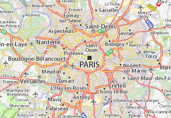 Detailed Map Of Saint Germain Des Pres Saint Germain Des Pres Map Viamichelin