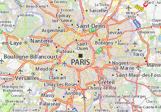 Karte Stadtplan Paris