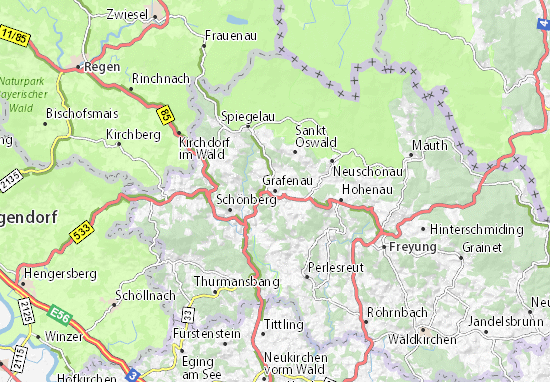 Karte Stadtplan Grafenau