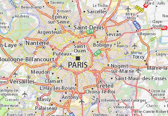Karte Stadtplan Paris 11