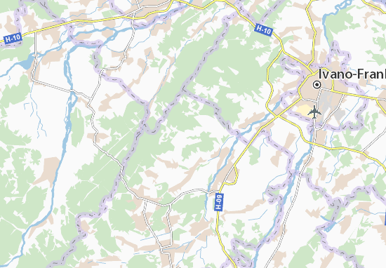 Kaart Plattegrond Hrynivka