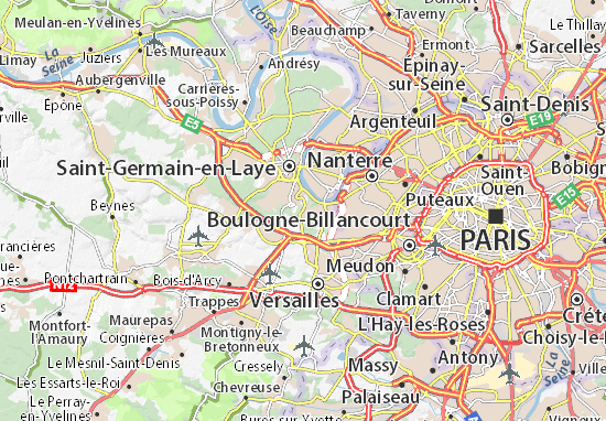 Karte Stadtplan Louveciennes