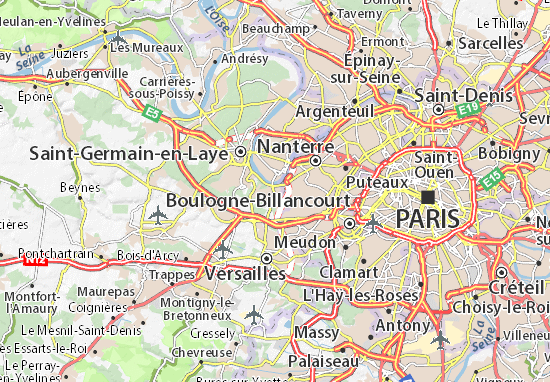 Mapa Bougival