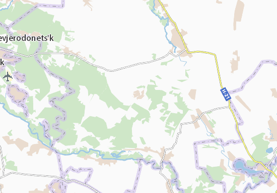 Kaart Plattegrond Hrechyshkyne