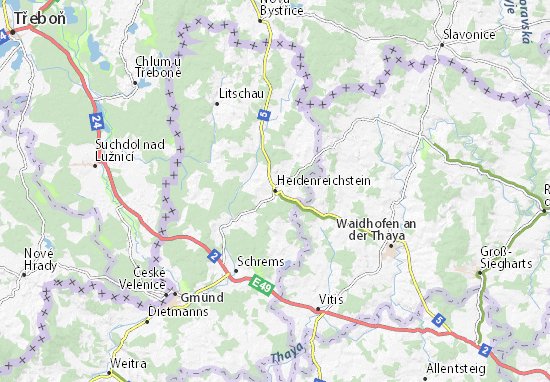 Karte Stadtplan Heidenreichstein