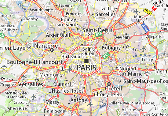 Karte Stadtplan Paris 02