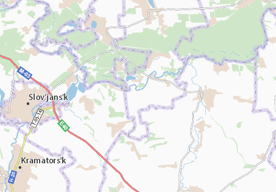 Karte Stadtplan Kryva Luka