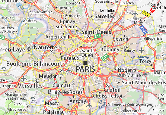 Karte Stadtplan Paris 09