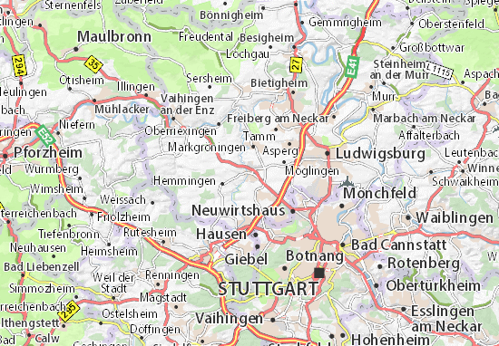 Karte Stadtplan Schwieberdingen