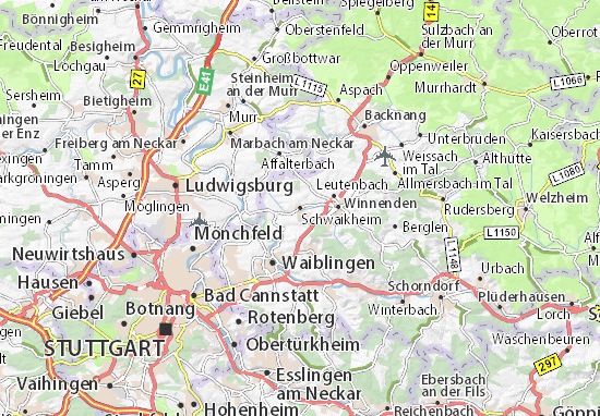 Karte Stadtplan Schwaikheim