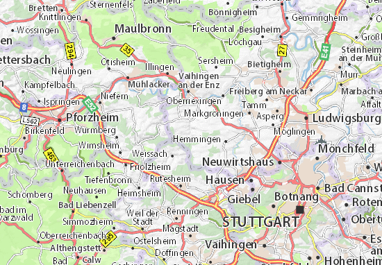Karte Stadtplan Eberdingen