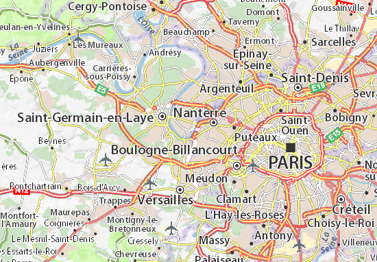 Kaart Plattegrond Croissy-sur-Seine