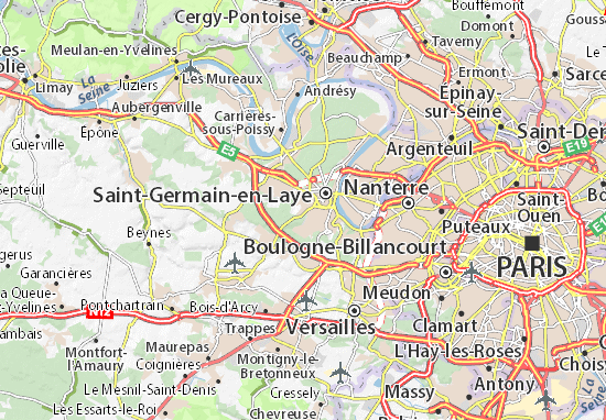 Karte Stadtplan Fourqueux