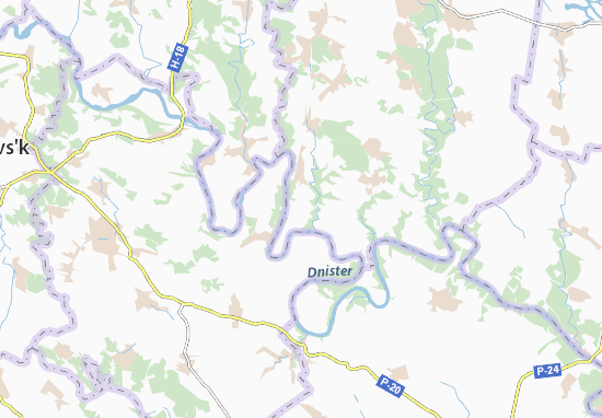 Karte Stadtplan Kosmyryn
