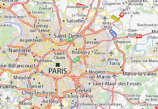 Karte Stadtplan Noisy-le-Sec